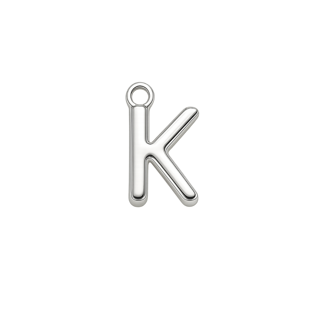 Silver Mini Initial Charm