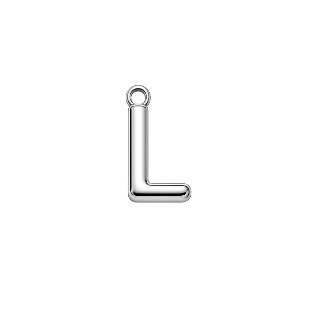 Silver Mini Initial Charm - Luisa Luxe gold jewellery