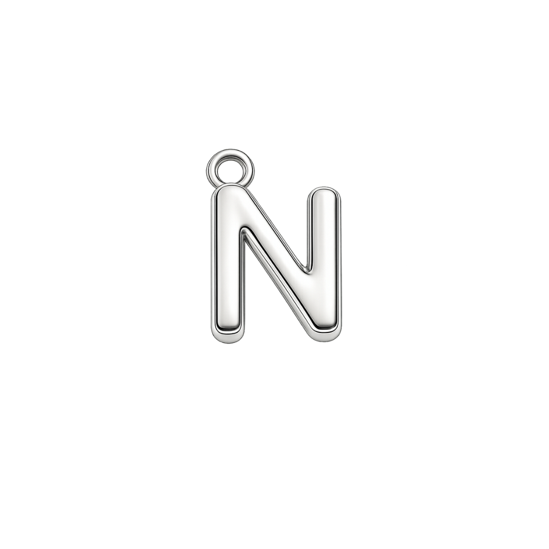 Silver Mini Initial Charm