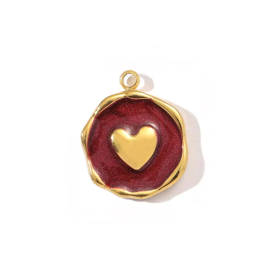 Red Heart Medallion