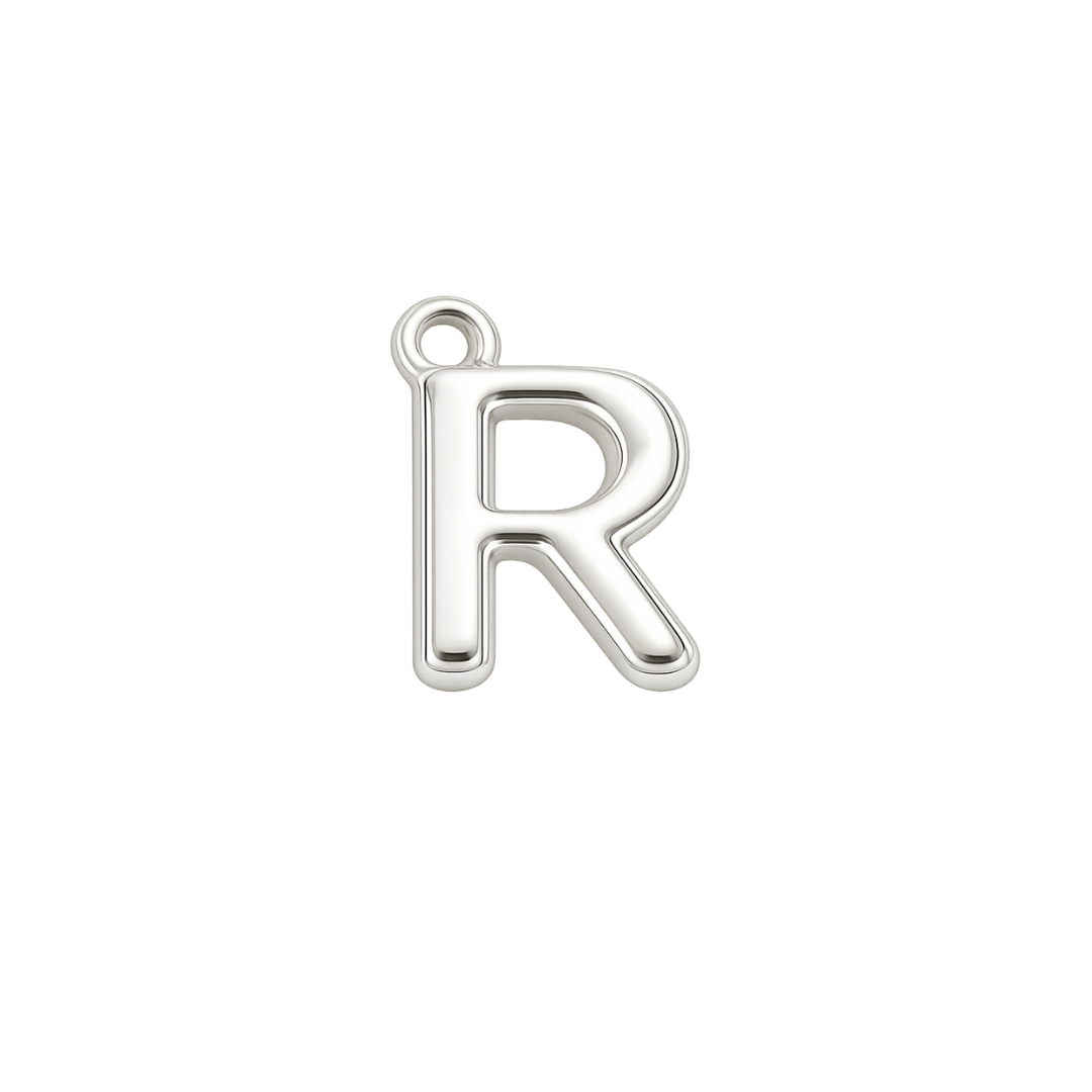 Silver Mini Initial Charm