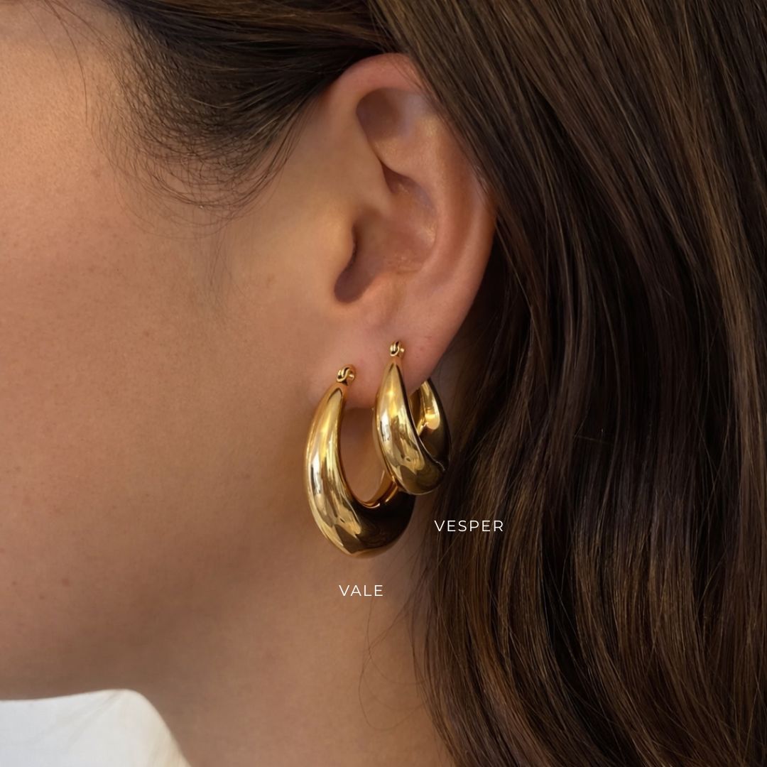 Vale Earrings | Gold - Luisa Luxe gold jewellery
