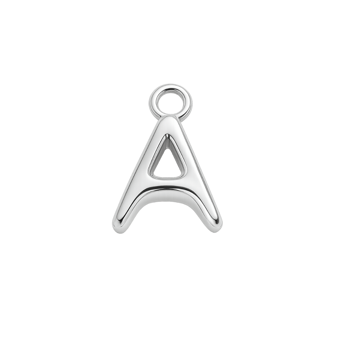 Silver Mini Initial Charm - Luisa Luxe gold jewellery