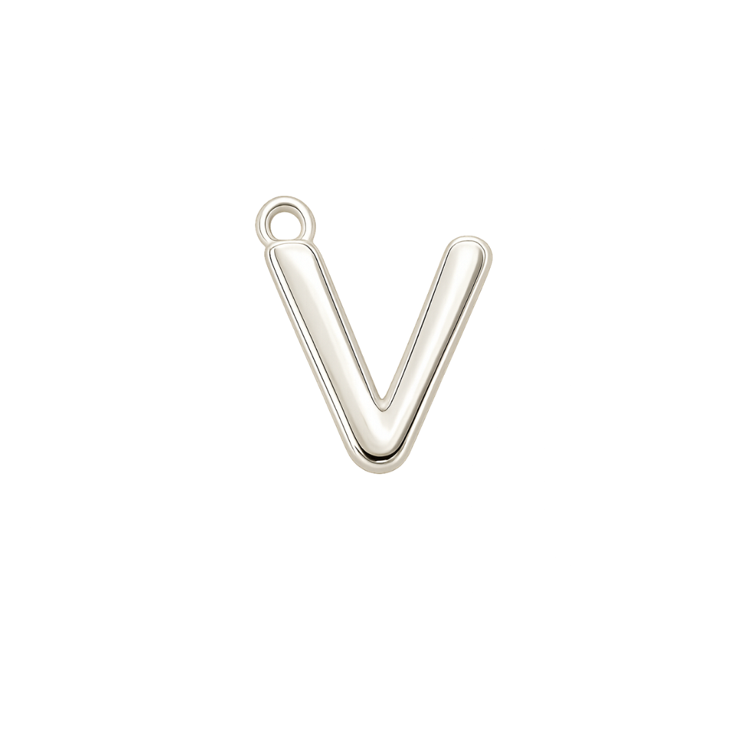 Silver Mini Initial Charm