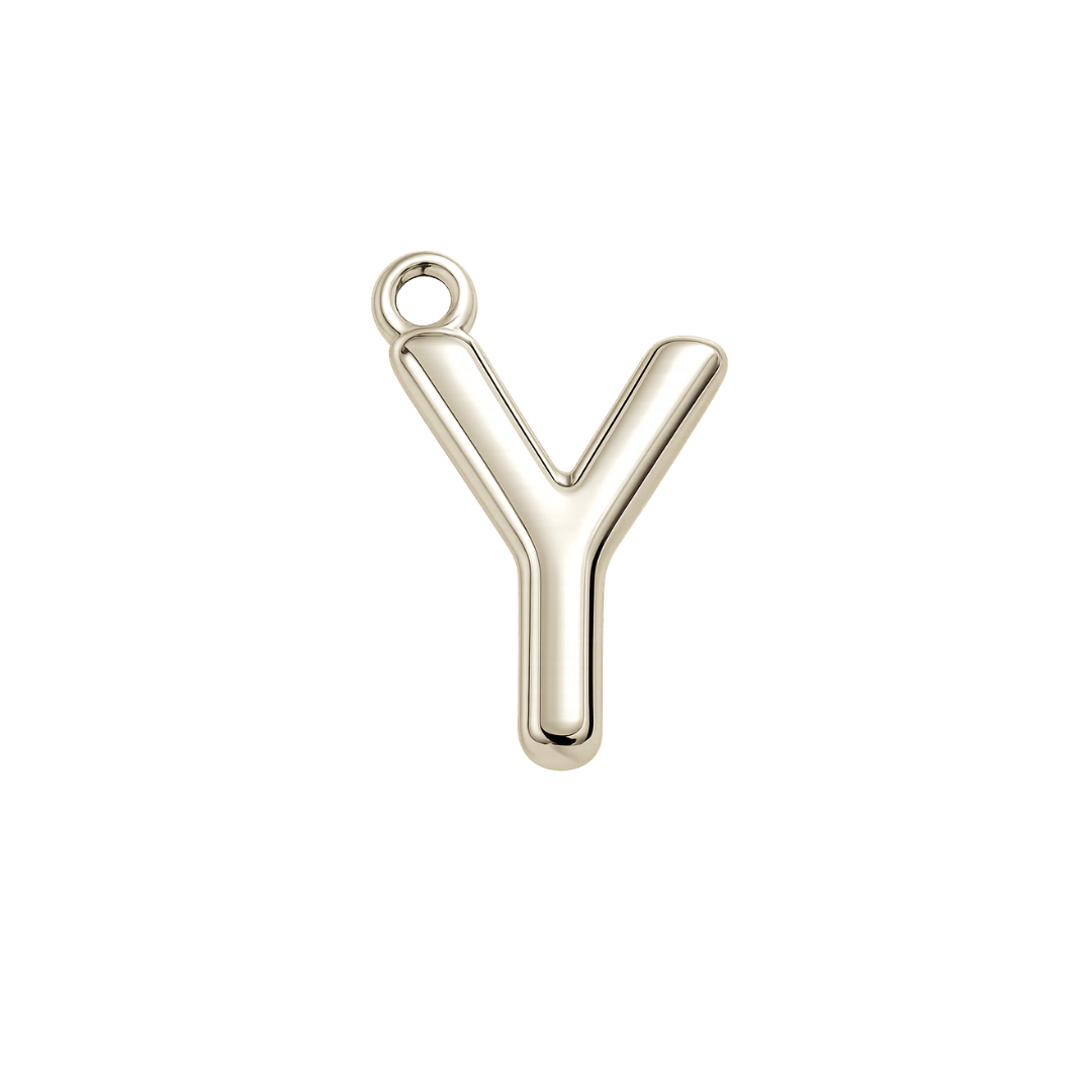 Silver Mini Initial Charm - Luisa Luxe gold jewellery