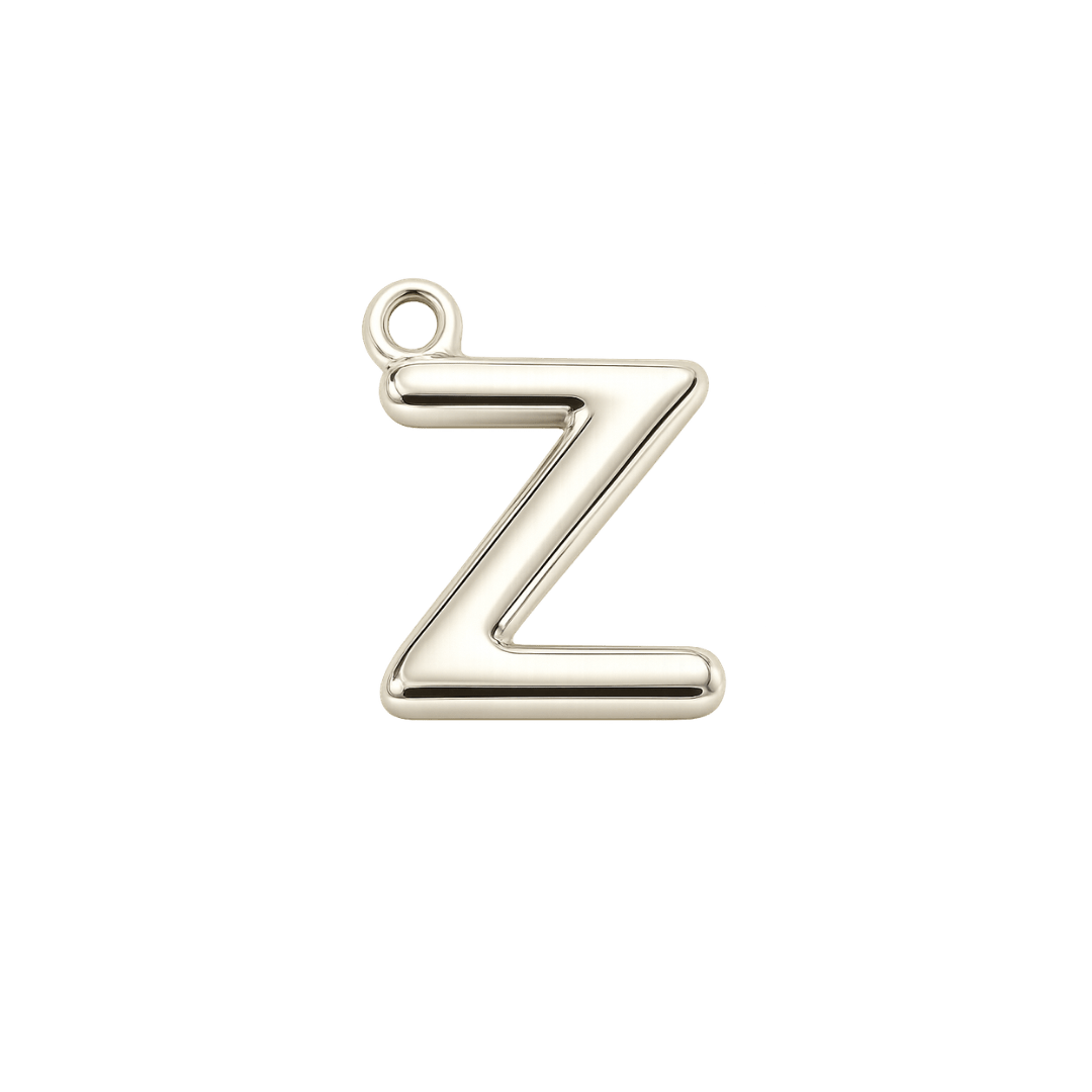 Silver Mini Initial Charm - Luisa Luxe gold jewellery