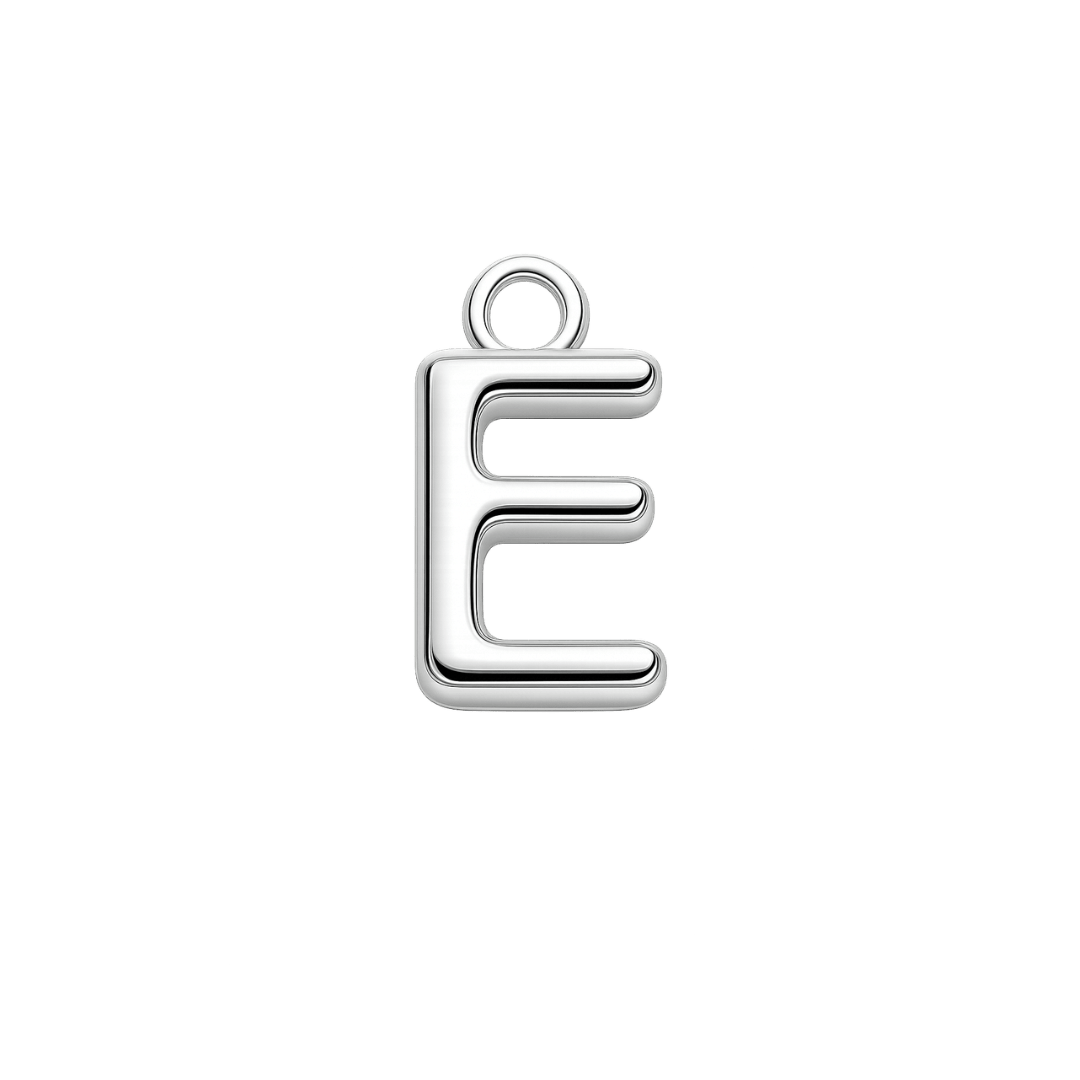 Silver Mini Initial Charm - Luisa Luxe gold jewellery
