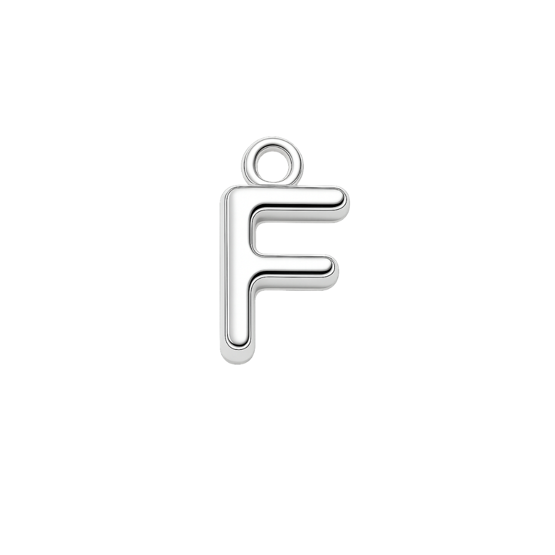 Silver Mini Initial Charm