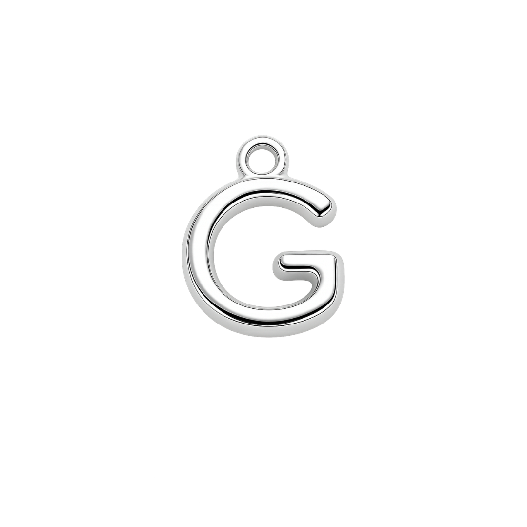 Silver Mini Initial Charm