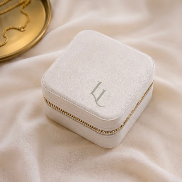 Travel Ivory Jewellery Box - Luisa Luxe gold jewellery