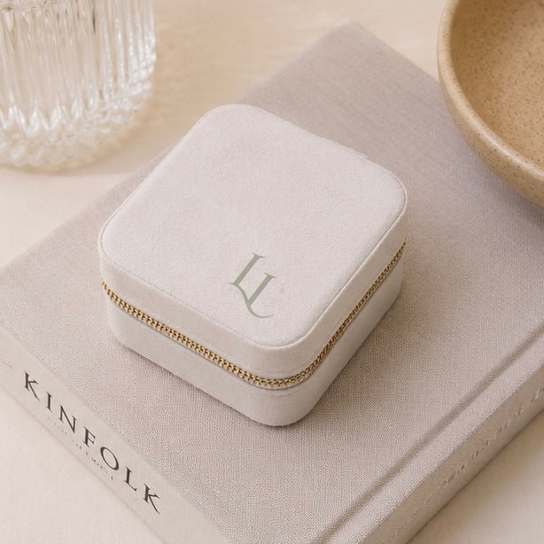 Travel Ivory Jewellery Box - Luisa Luxe gold jewellery