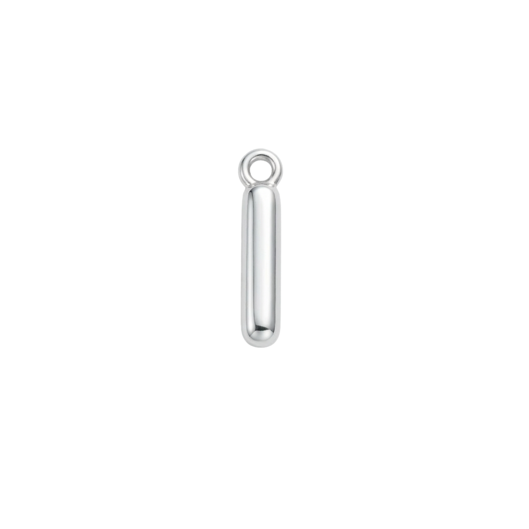 Silver Mini Initial Charm