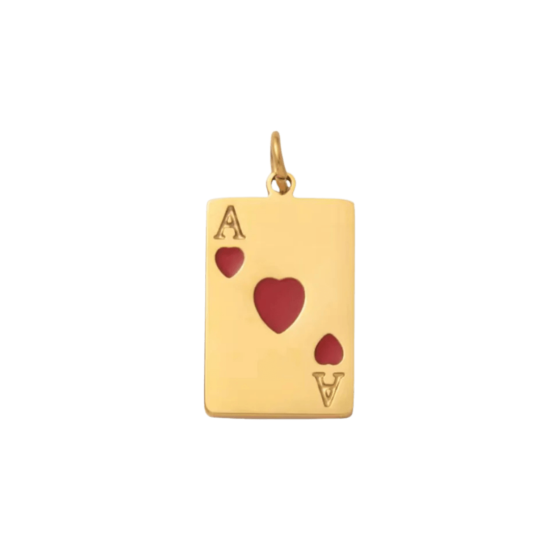 Ace of Hearts Charm - Luisa Luxe gold jewellery
