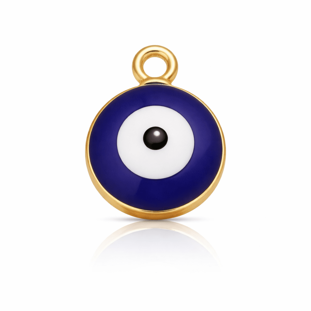 Dark Blue Evil Eye Charm - Luisa Luxe gold jewellery