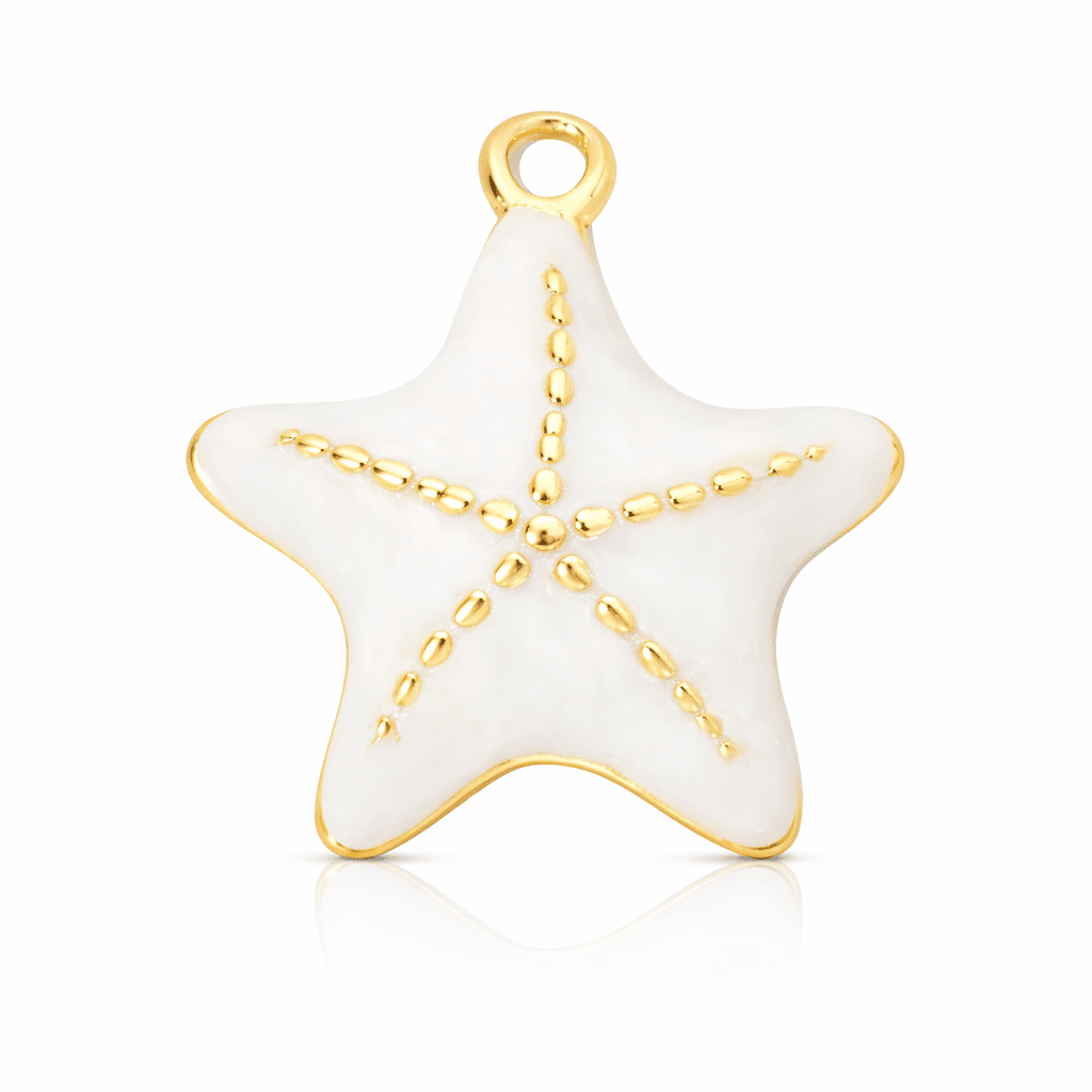 White Starfish Charm - Luisa Luxe gold jewellery