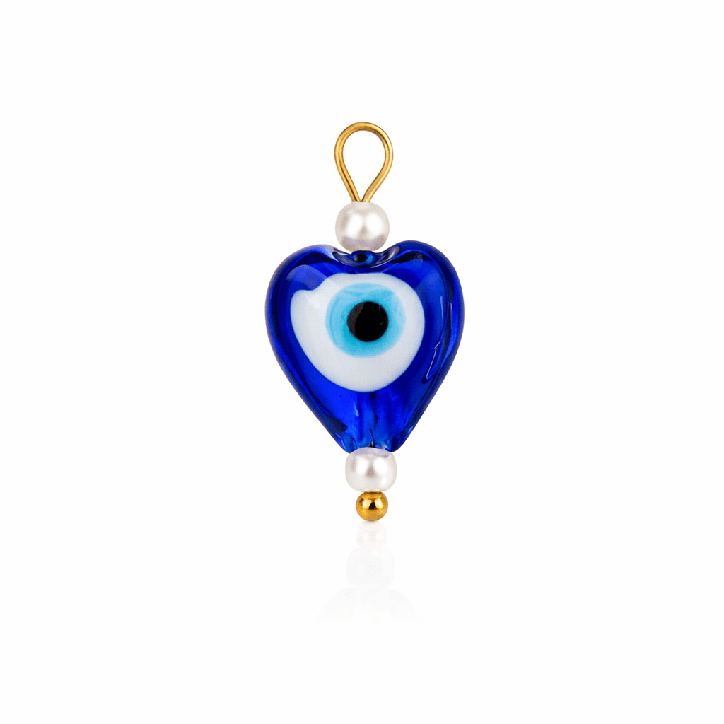 Evil Eye Glass Charm - Luisa Luxe gold jewellery