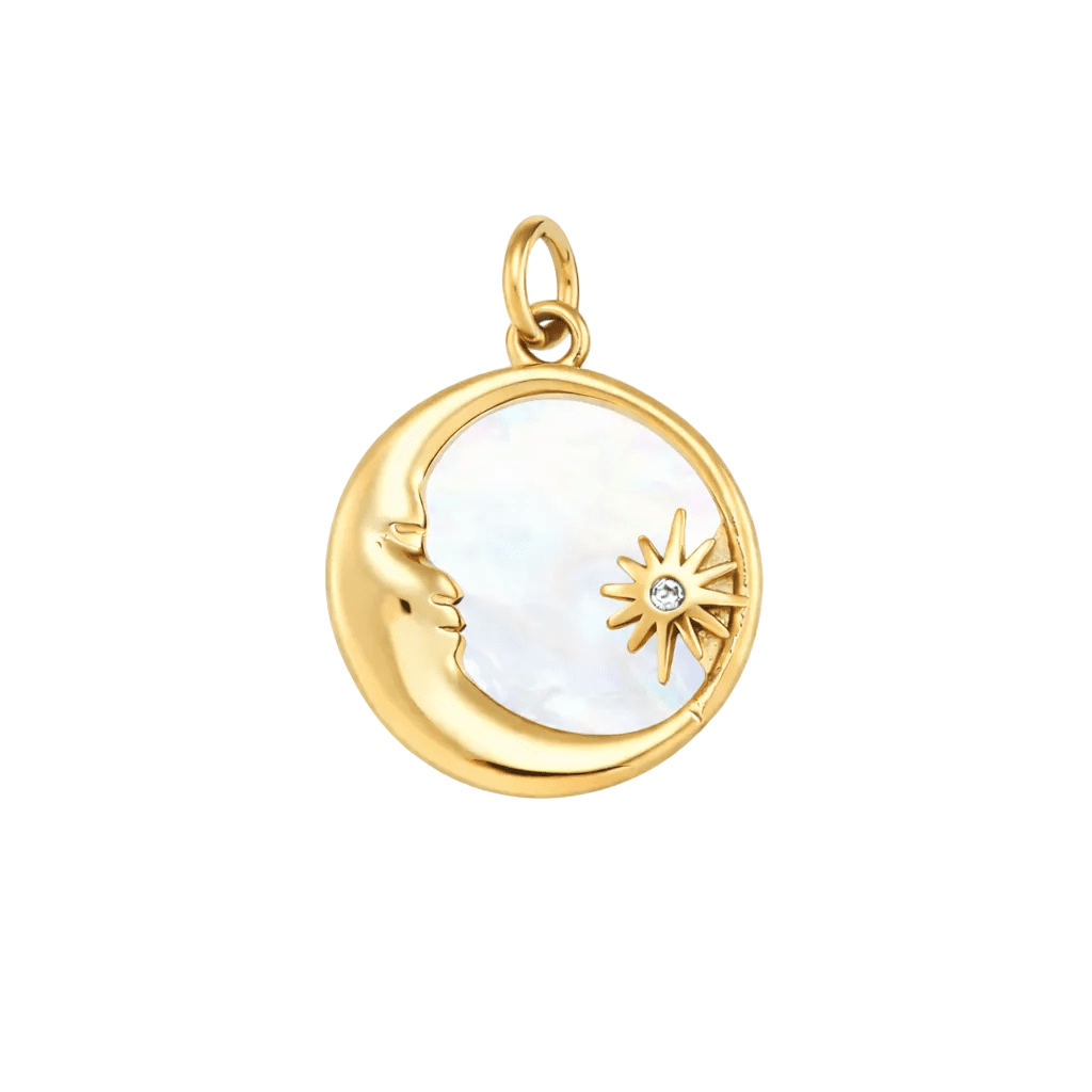 Star & Moon Charm - Luisa Luxe gold jewellery