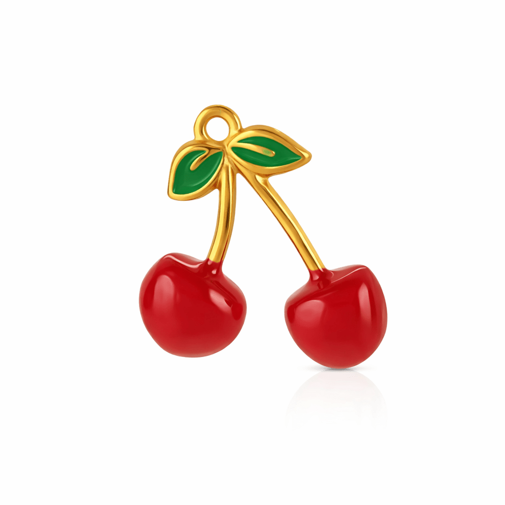 Red Cherry Charm - Luisa Luxe gold jewellery