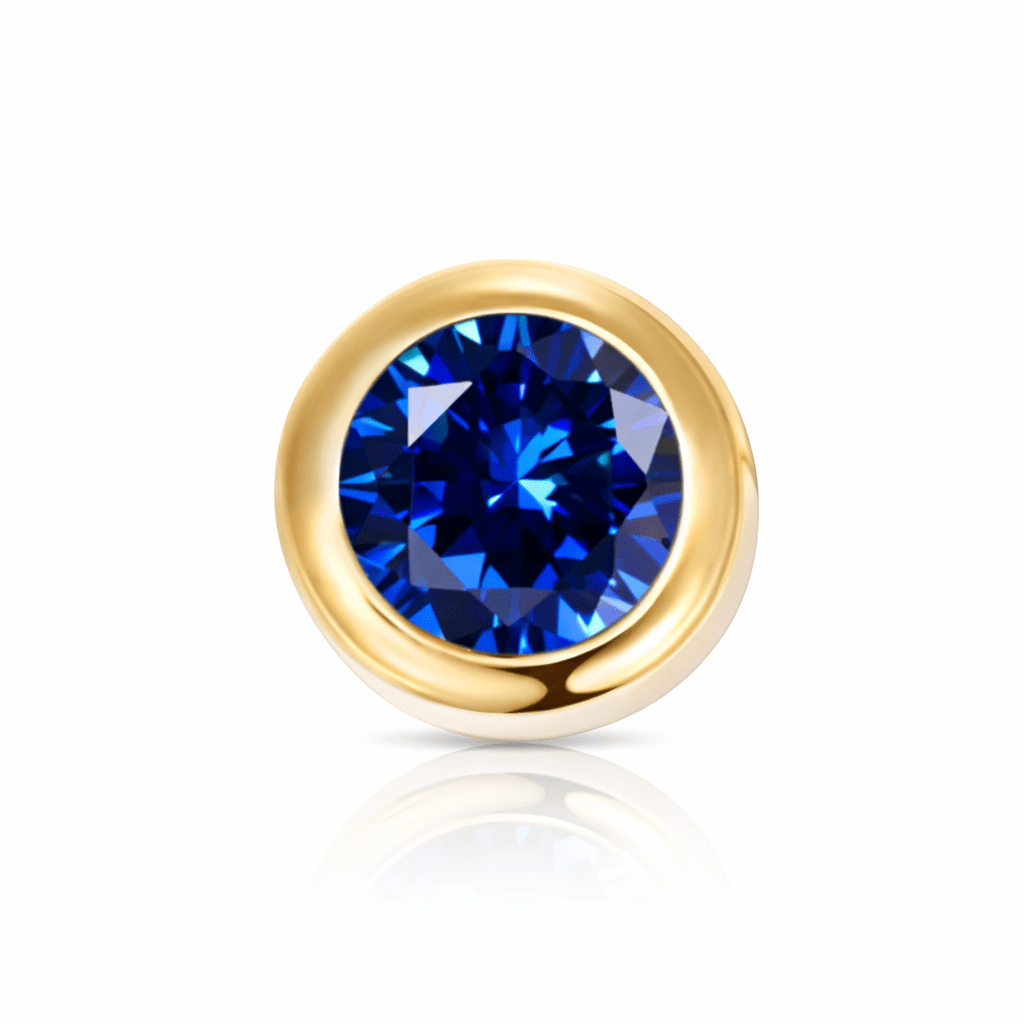 Threaded Birthstone Charm - Luisa Luxe gold jewellery