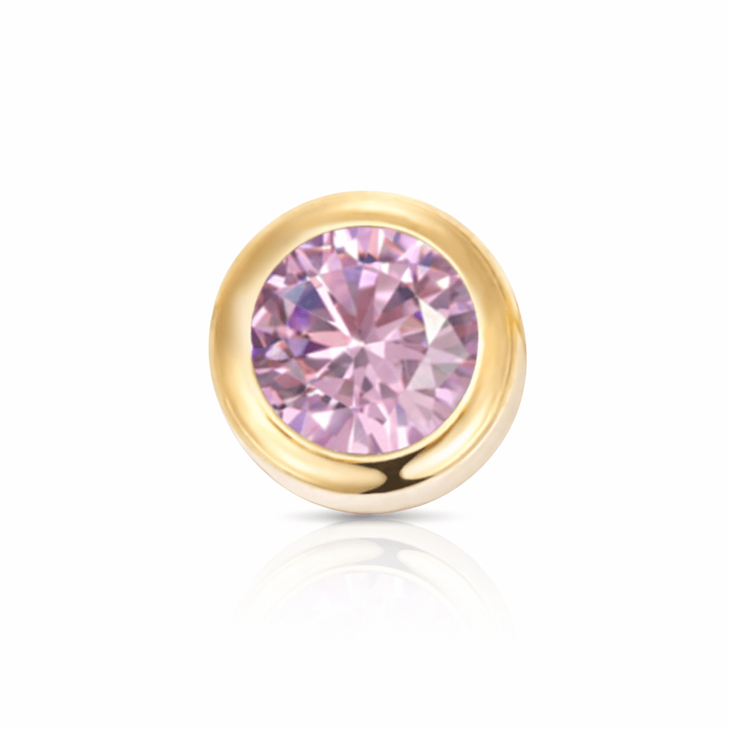 Threaded Birthstone Charm - Luisa Luxe gold jewellery