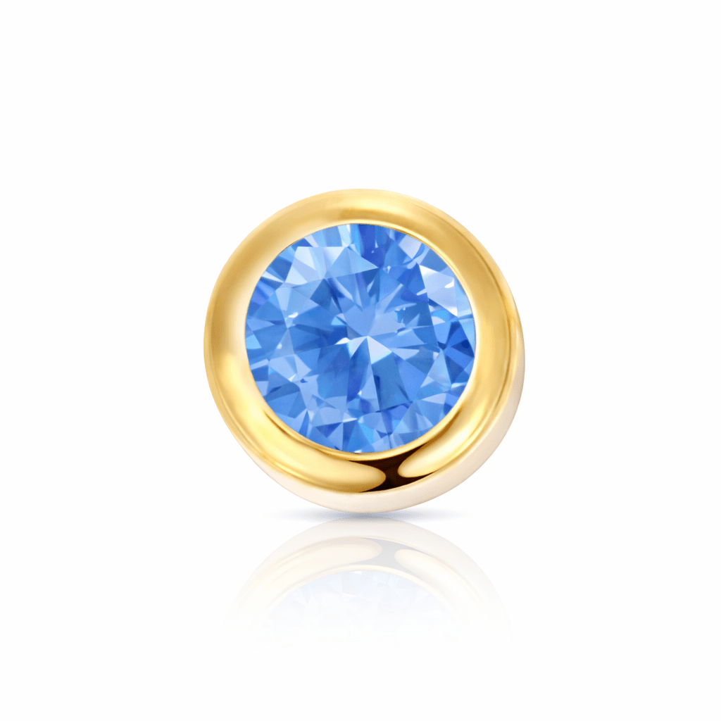 Threaded Birthstone Charm - Luisa Luxe gold jewellery