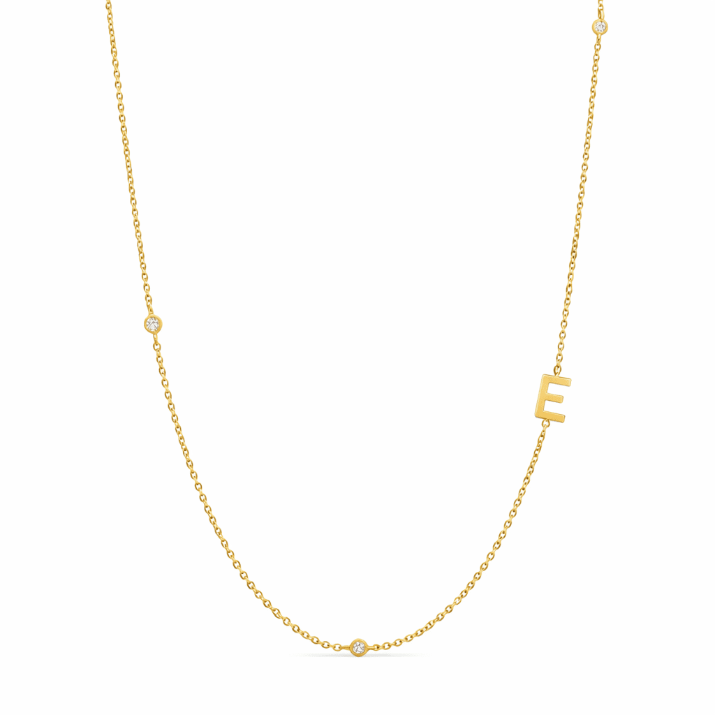 Dainty Initial Necklace - Luisa Luxe gold jewellery