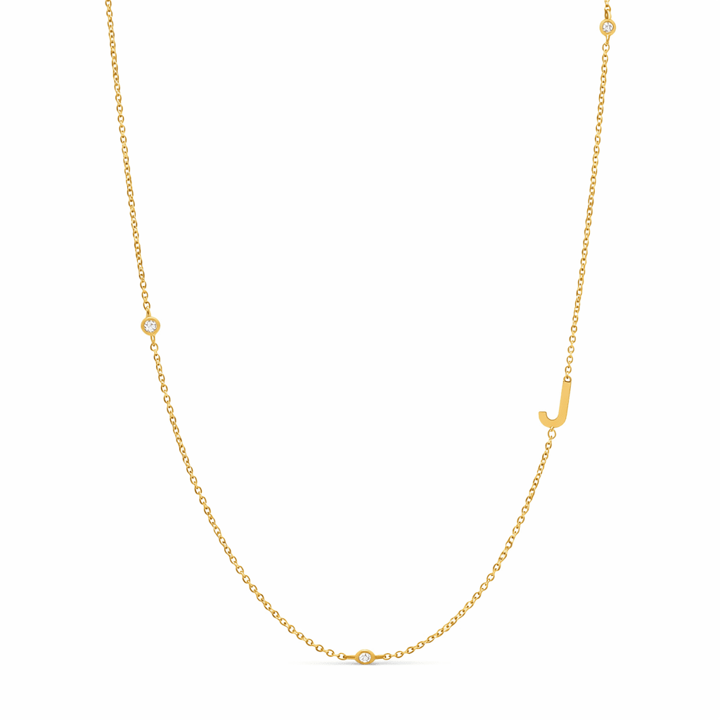 Dainty Initial Necklace - Luisa Luxe gold jewellery