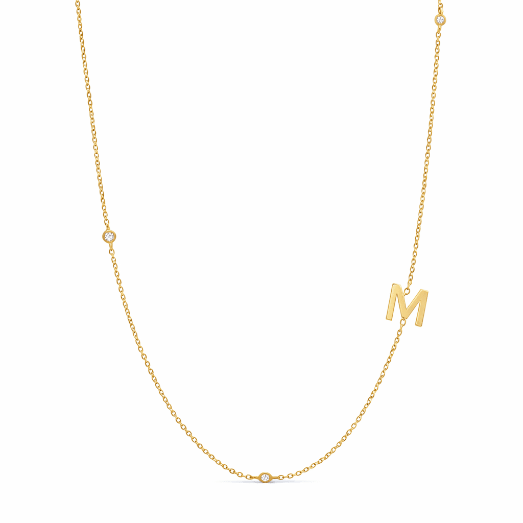Dainty Initial Necklace - Luisa Luxe gold jewellery