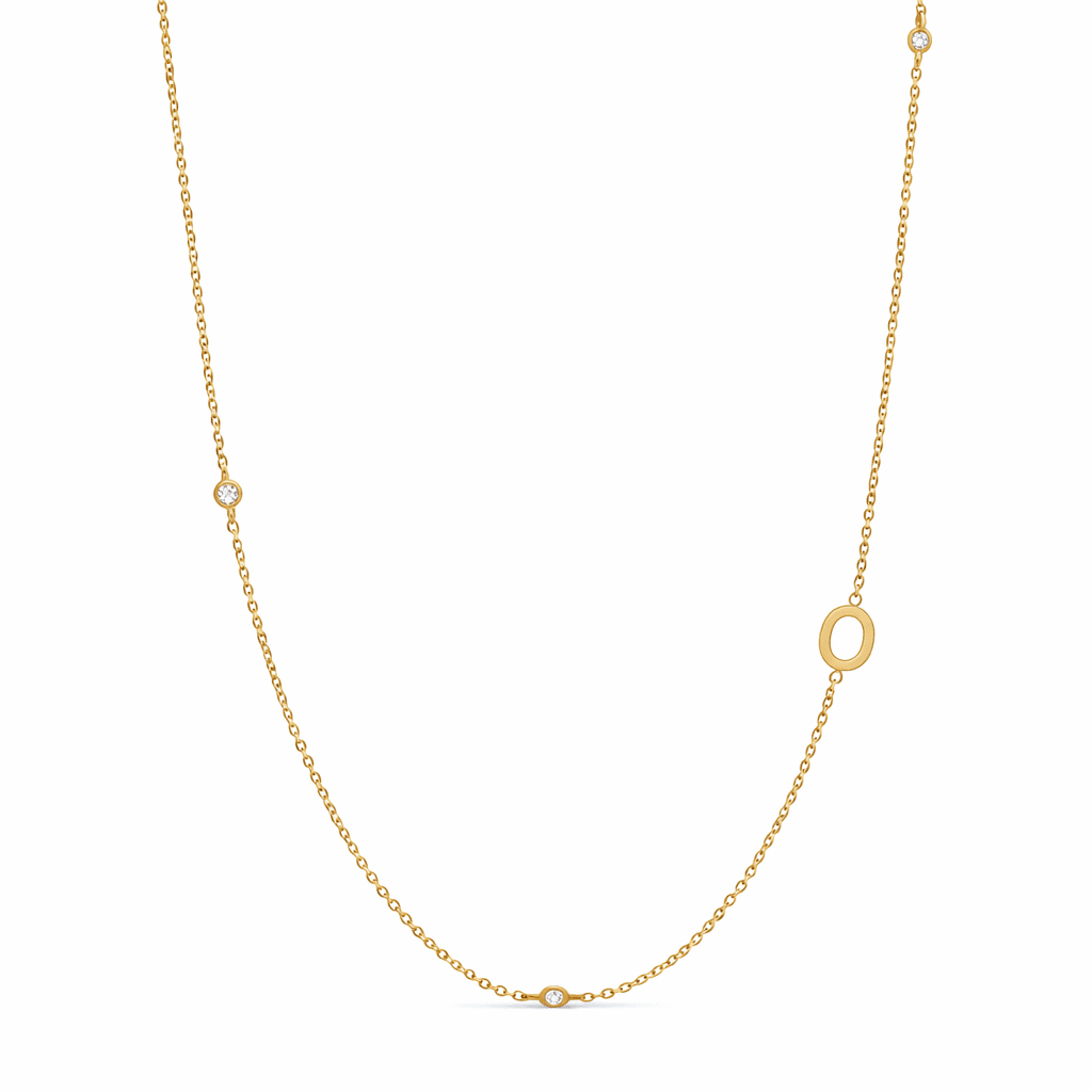 Dainty Initial Necklace - Luisa Luxe gold jewellery