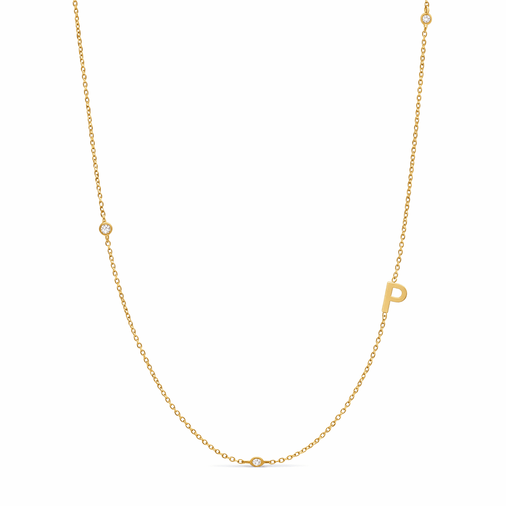 Dainty Initial Necklace - Luisa Luxe gold jewellery