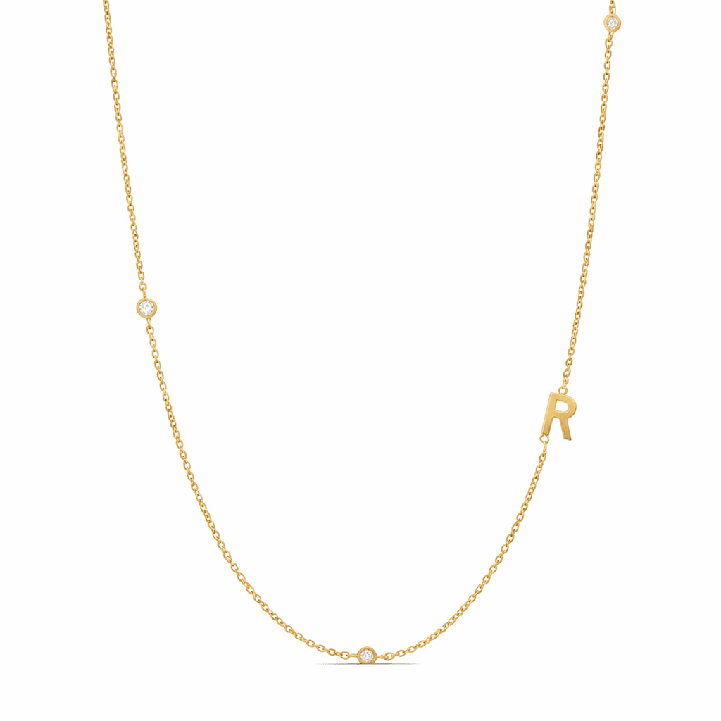 Dainty Initial Necklace - Luisa Luxe gold jewellery