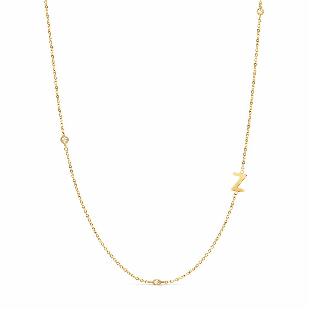 Dainty Initial Necklace - Luisa Luxe gold jewellery