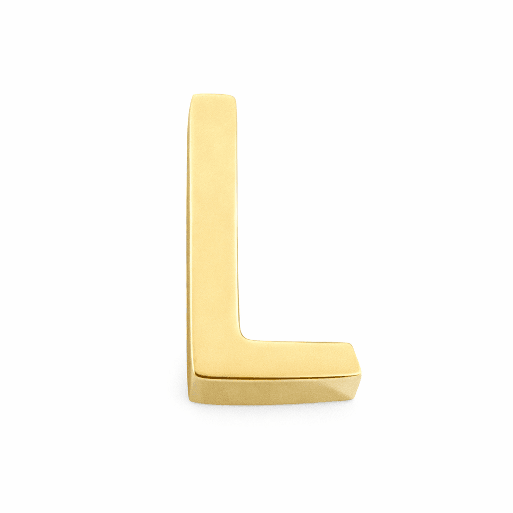 Initial Threader Charm - Luisa Luxe gold jewellery