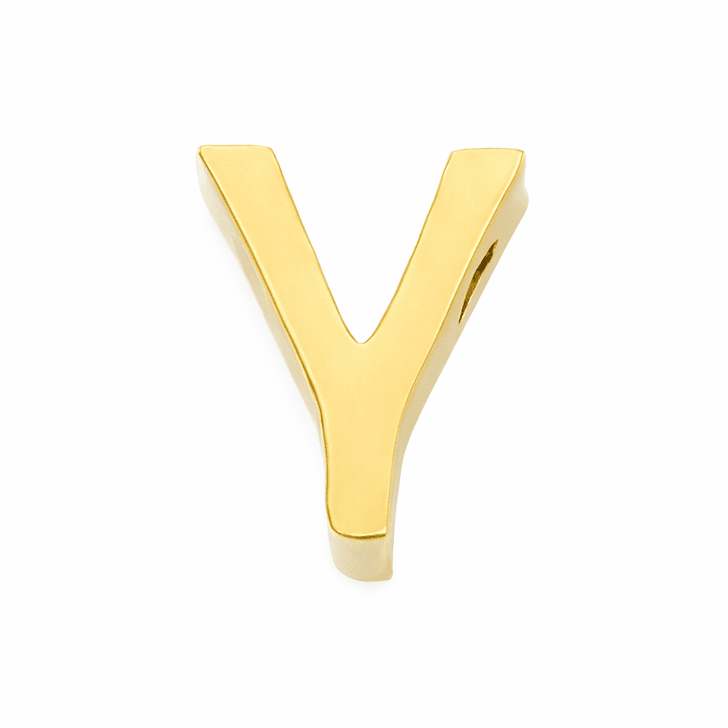 Initial Threader Charm - Luisa Luxe gold jewellery