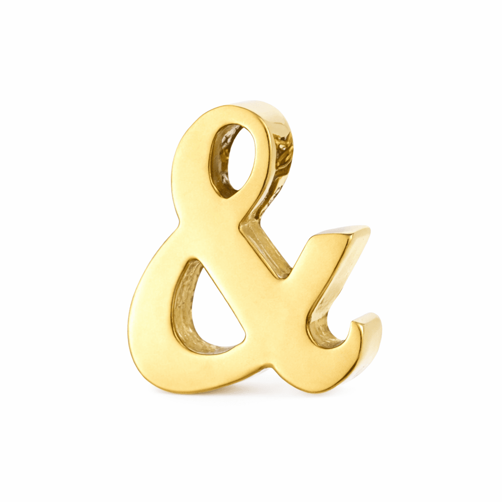 Initial Threader Charm - Luisa Luxe gold jewellery
