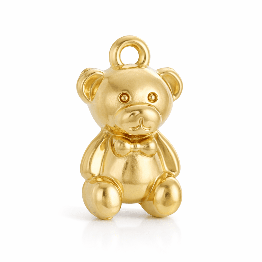 Mini Teddy Bear Charm - Luisa Luxe gold jewellery