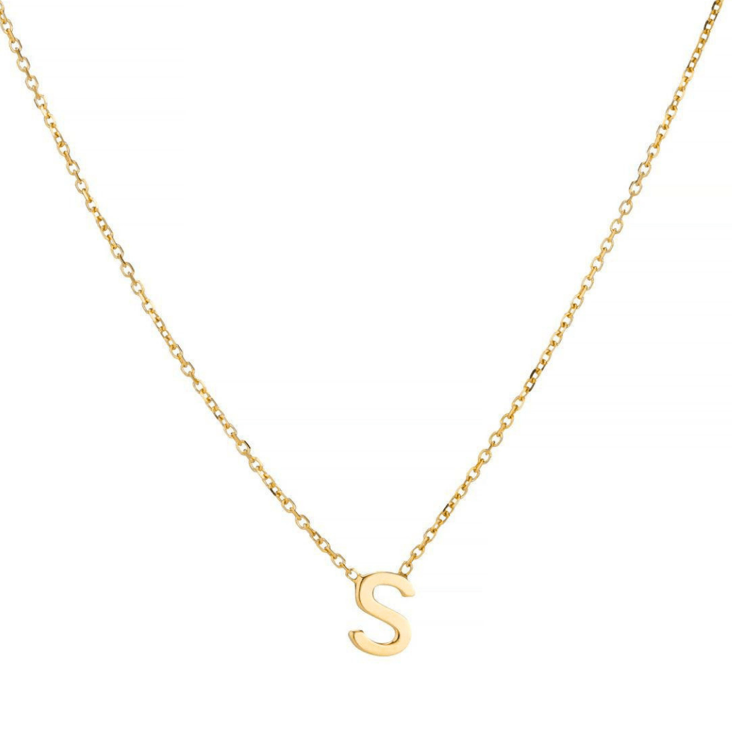 Custom Fine Initial Necklace - Luisa Luxe gold jewellery