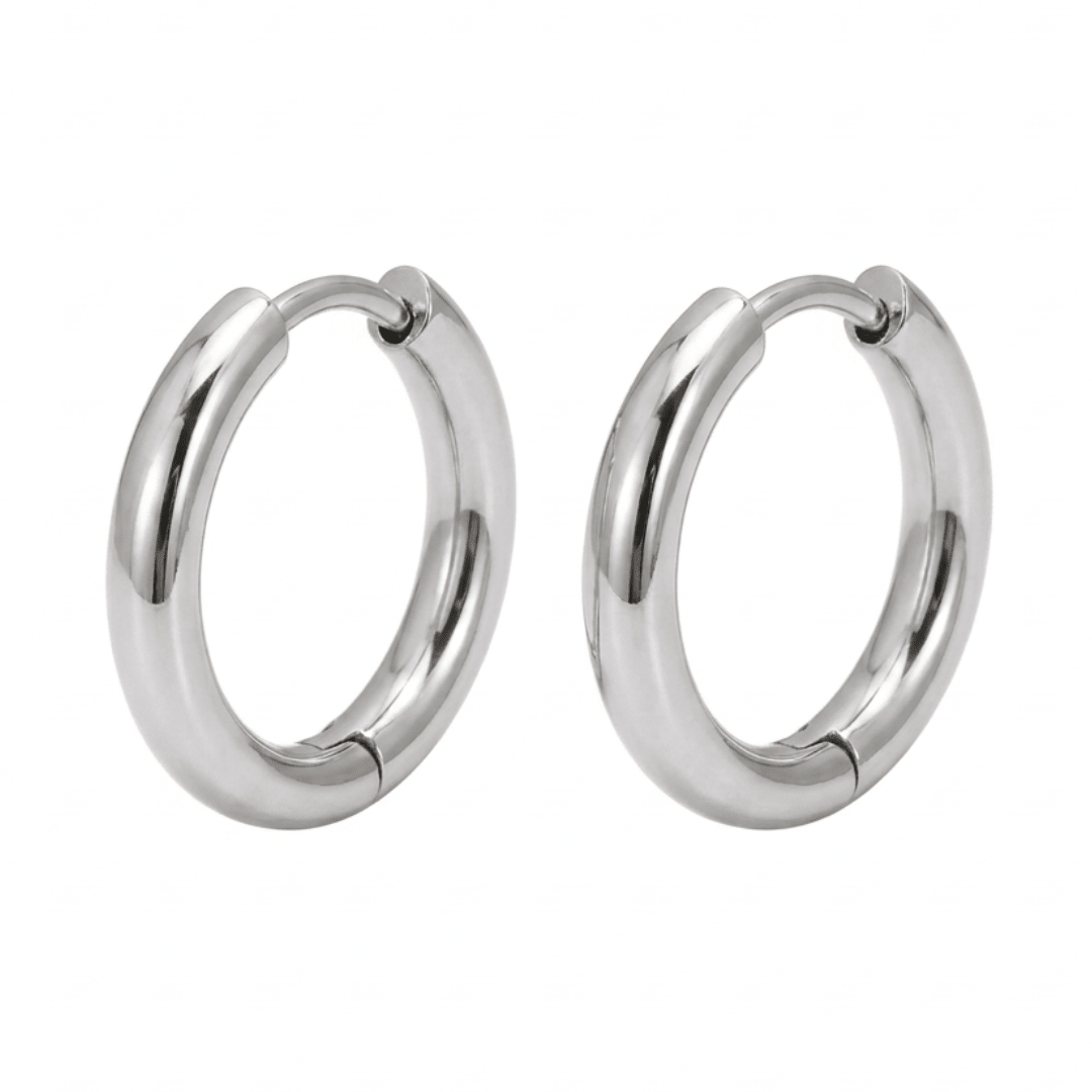 Silver Custom Charm Huggies - Luisa Luxe gold jewellery