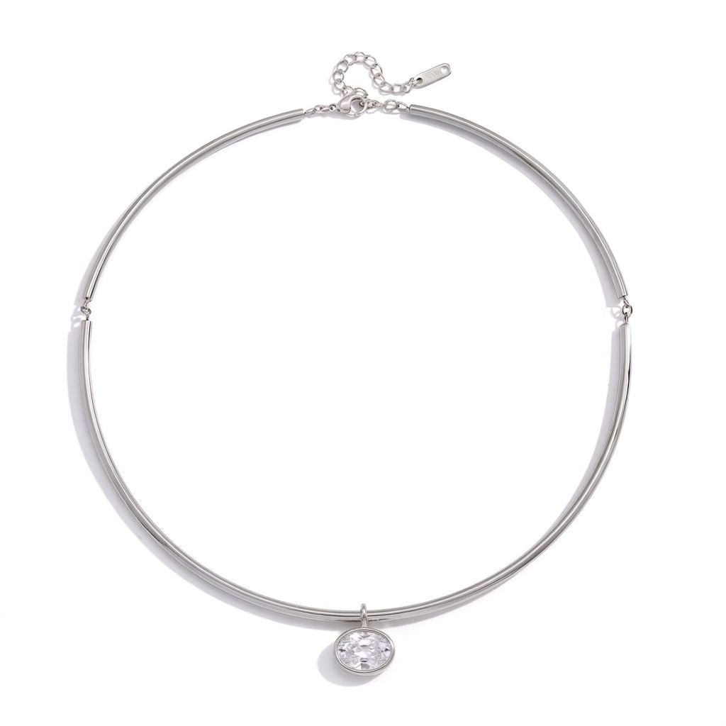 Halo Necklace | Silver