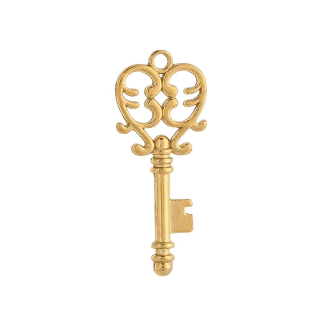 Key To My Heart Charm - Luisa Luxe gold jewellery