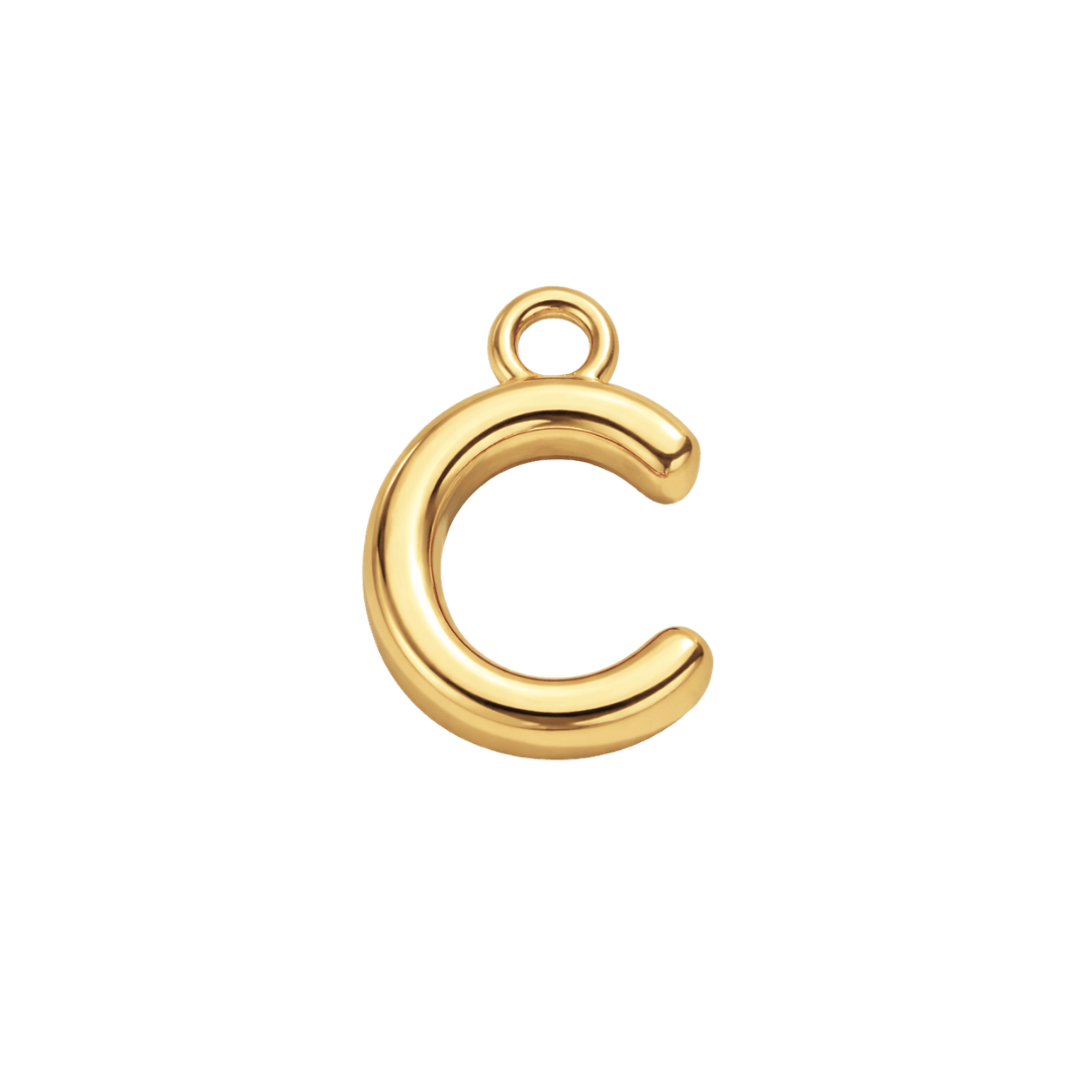 Mini Initial Charm - Luisa Luxe gold jewellery