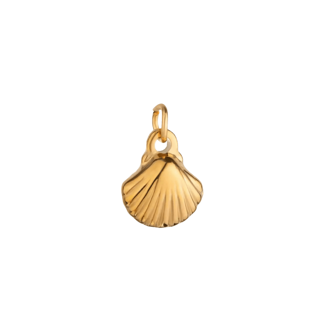 Mini Clam Shell Charm - Luisa Luxe gold jewellery