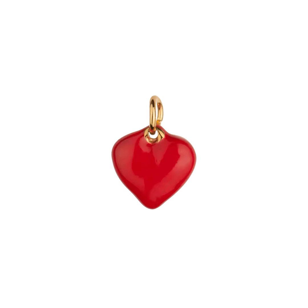 Red Heart Charm - Luisa Luxe gold jewellery