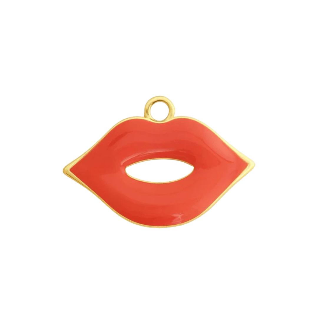 Red Lips Charm - Luisa Luxe gold jewellery