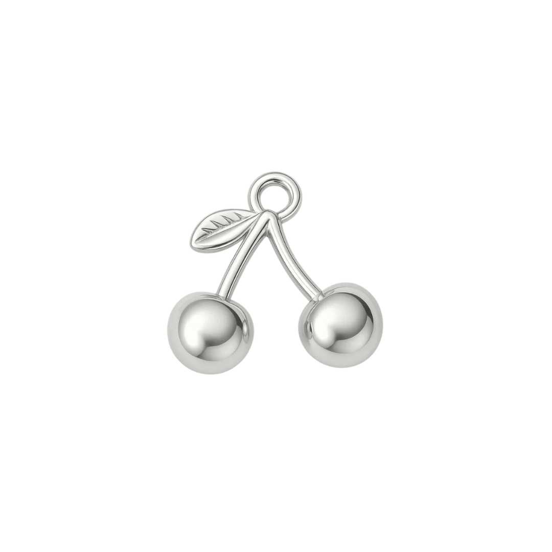 Silver Cherry Charm - Luisa Luxe gold jewellery
