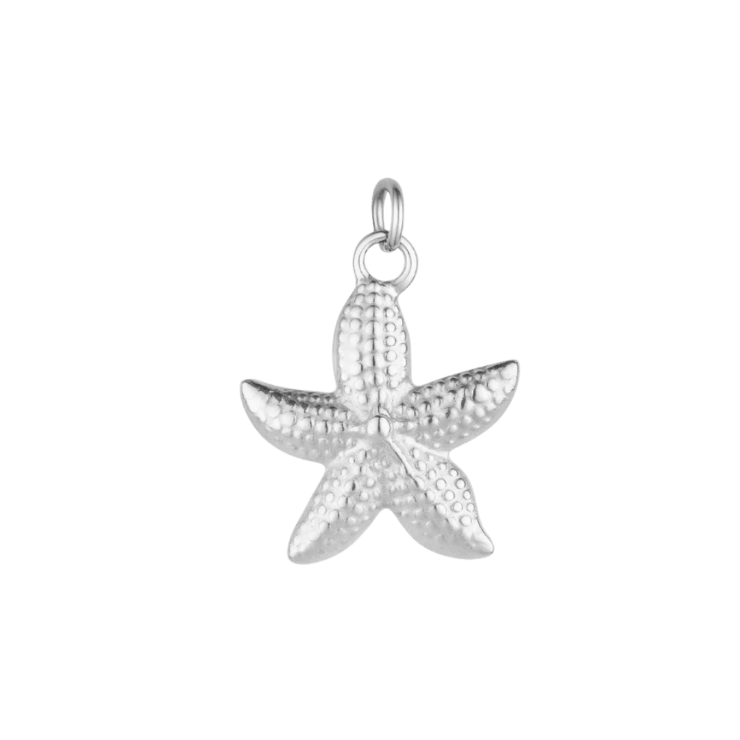 Silver Chunky Starfish Charm - Luisa Luxe gold jewellery