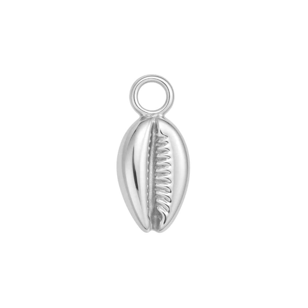 Silver Cowrie Shell Charm - Luisa Luxe gold jewellery