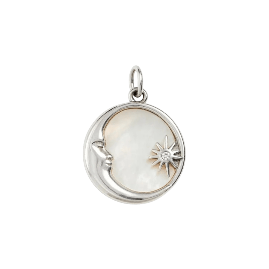 Silver Star & Moon Charm - Luisa Luxe gold jewellery
