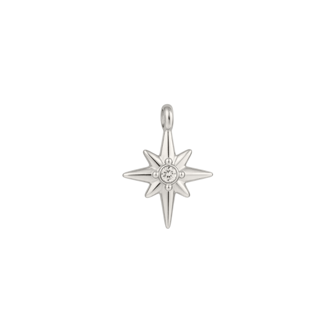 Silver Twinkle Star Charm - Luisa Luxe gold jewellery