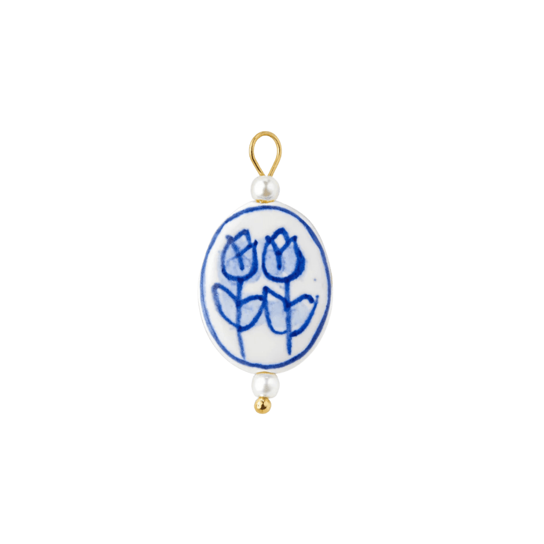Tulip Pair Charm - Luisa Luxe gold jewellery